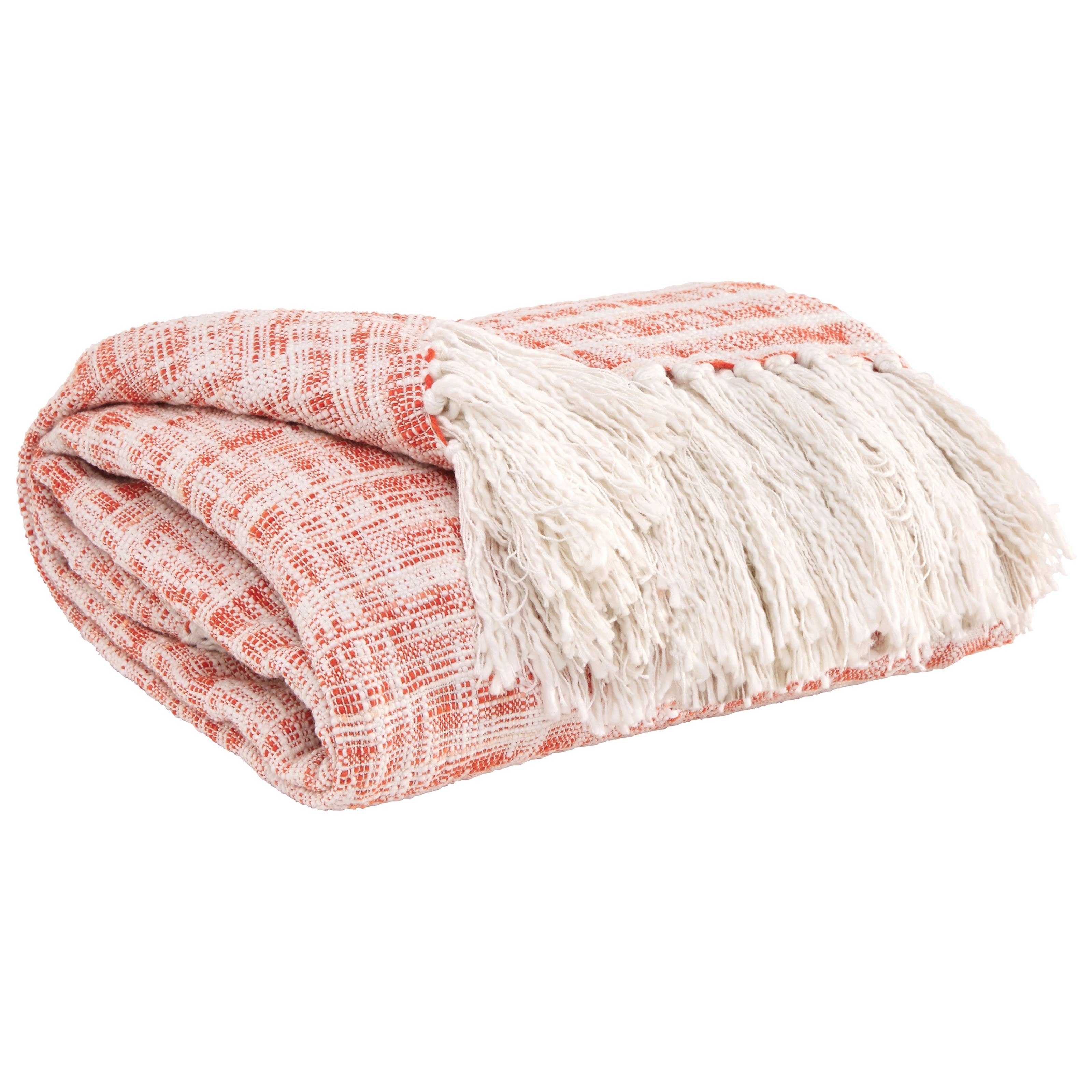 Coral colored throws online